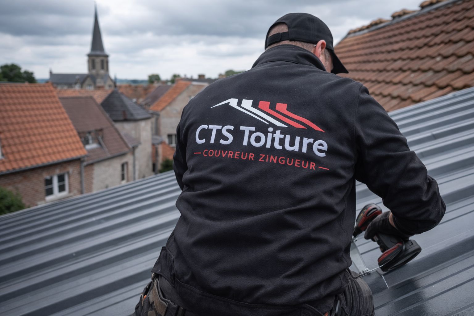 Travaux de toiture en bac acier réalisés par CTS Toiture